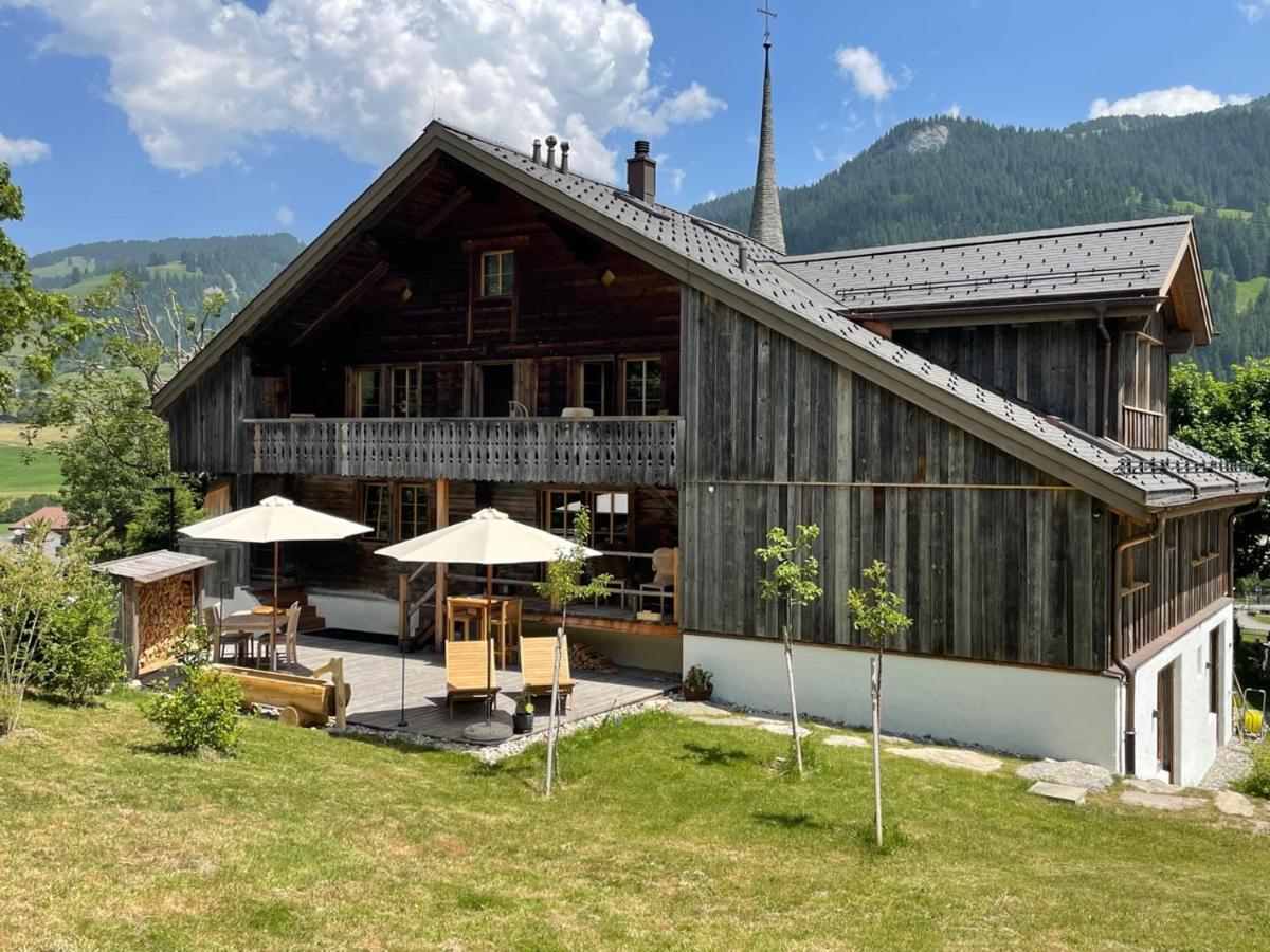 Alpen Charme - Chalet D'Hotes Et Spa Bed & Breakfast Gsteig Exterior foto