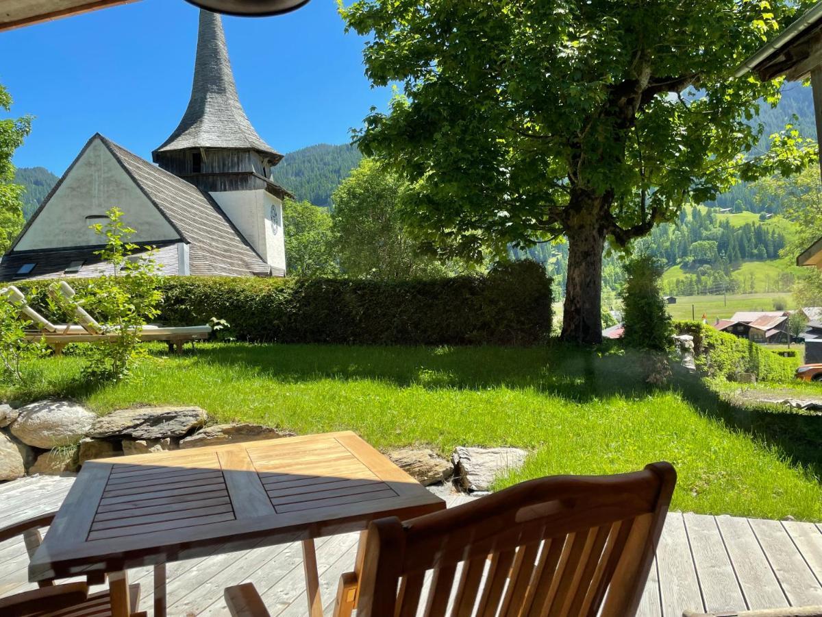 Alpen Charme - Chalet D'Hotes Et Spa Bed & Breakfast Gsteig Exterior foto