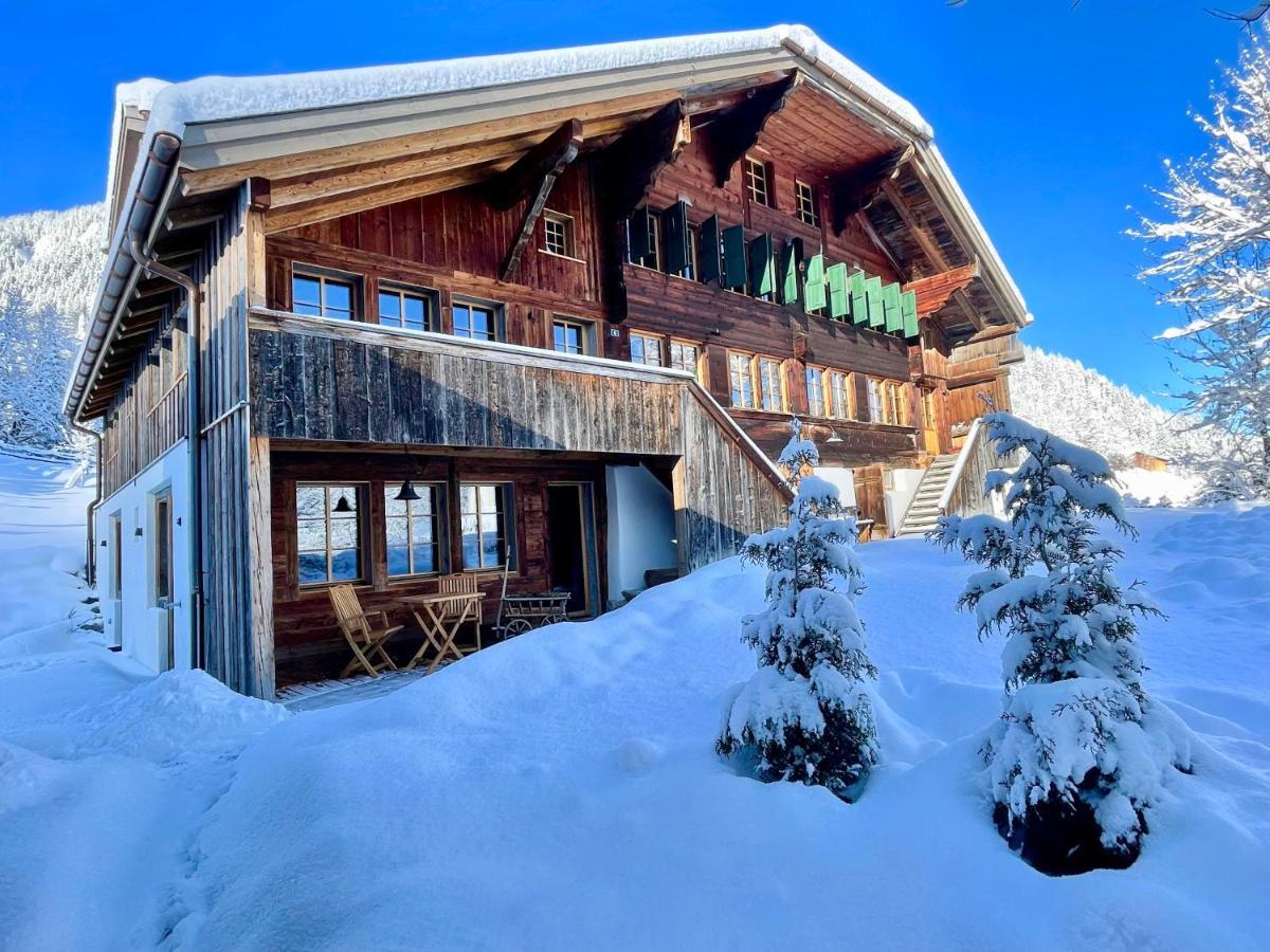 Alpen Charme - Chalet D'Hotes Et Spa Bed & Breakfast Gsteig Exterior foto